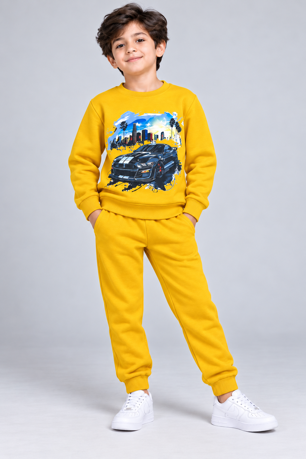 Car Racing Fleece Tracksuit