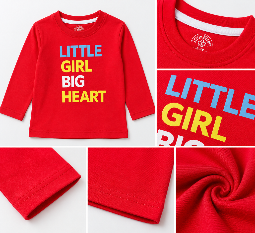 Little Girl Big Heart F/S T-Shirt