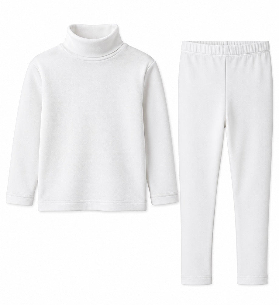 Unisex High Neck+Tight- White