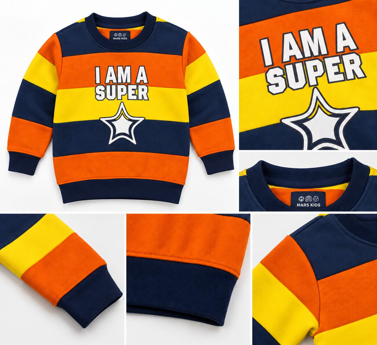 I Am A Super Star Sweat- Multi Colour