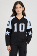 V Neck Girls F/S Tshirt