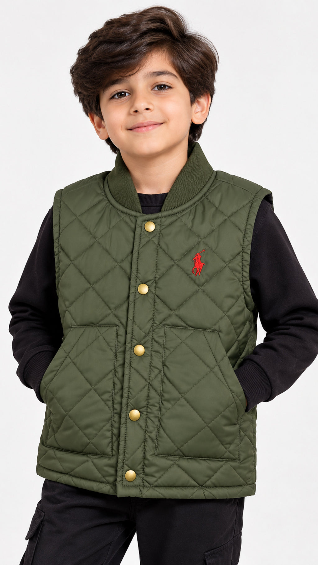 Polo Jacket-Olive