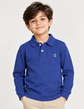 Boys F/S Polo- Blue
