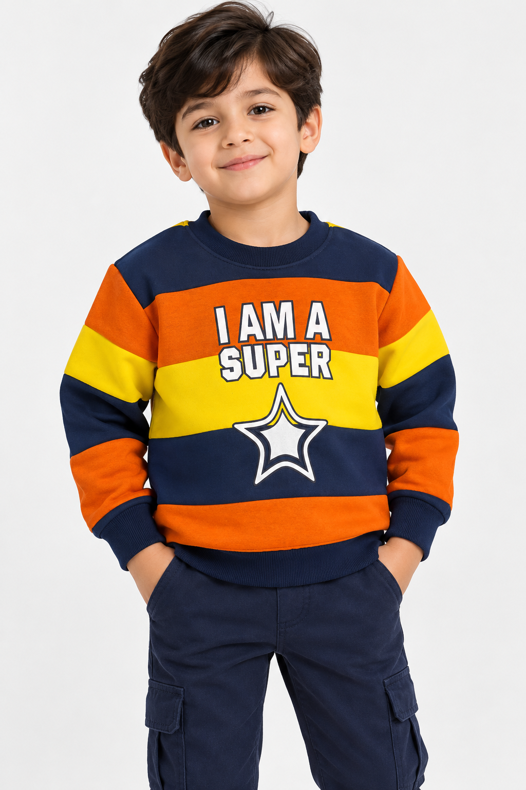 I Am A Super Star Sweat- Multi Colour