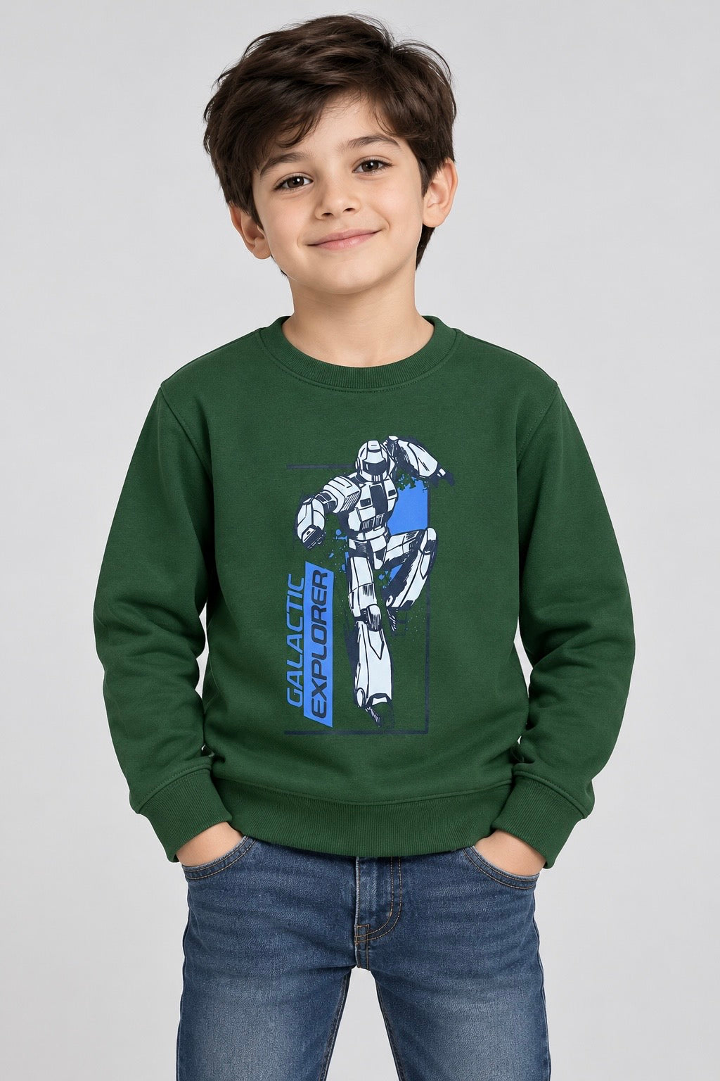 Galactic Explorer Sweat- Dark Green