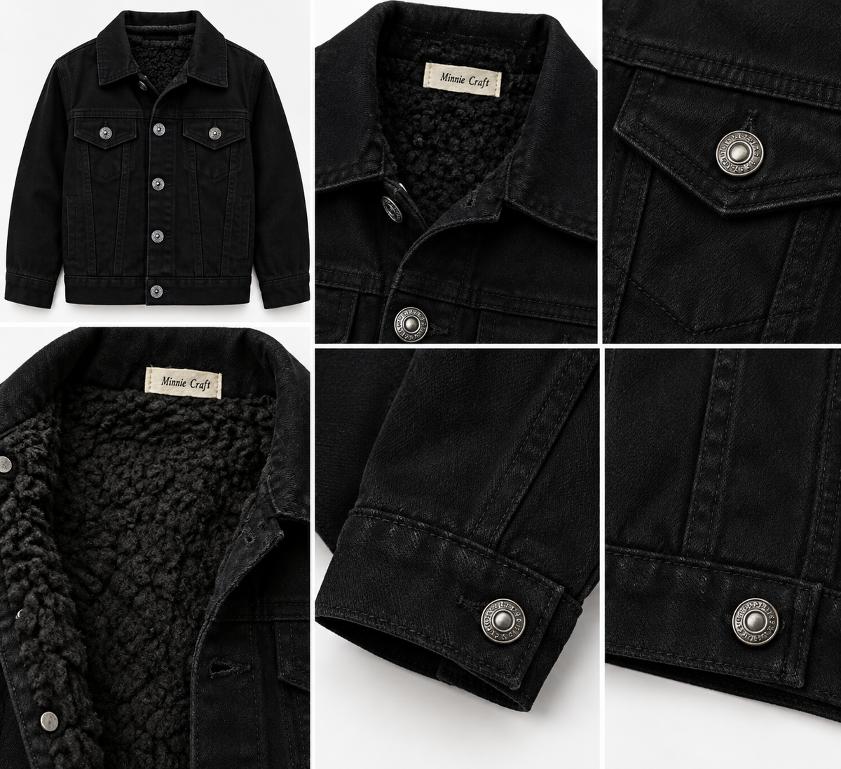 Denim Jacket- Black