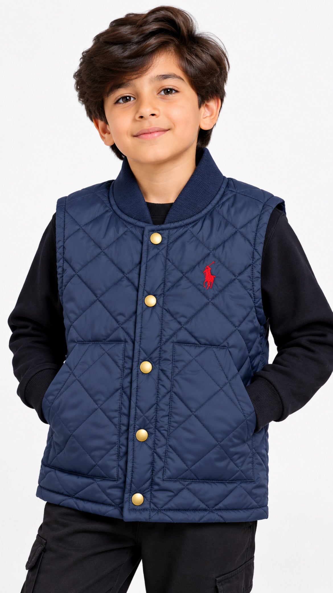 Polo Jacket-Navy