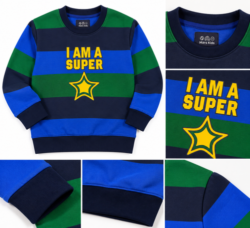 I Am A Super Star Sweat- Multi Colour