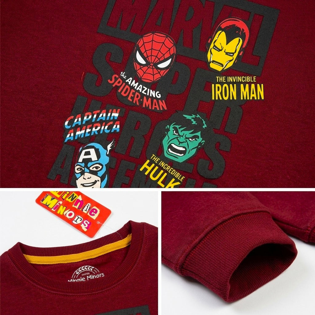 Super Heroes Sweat- Maroon