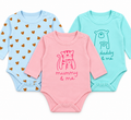 Infant Half Body Romper Pack of 3