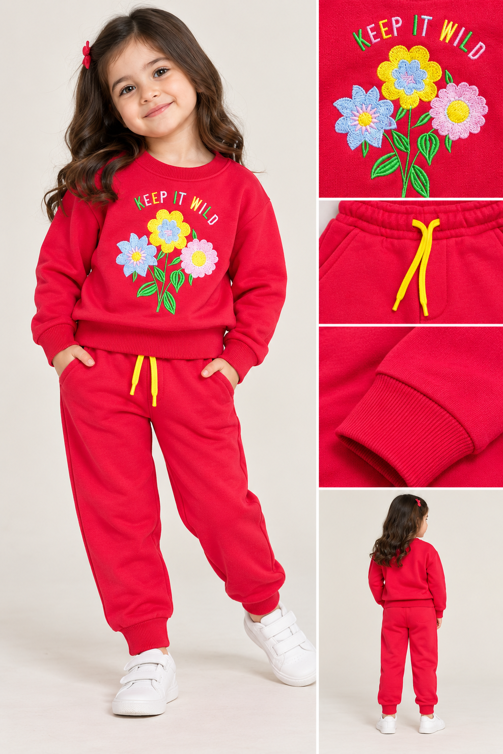 Keep It Wild Flowers Embroidered Set