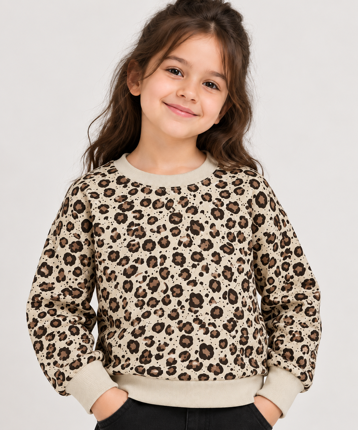 All Over Printed Girls Sweatshirt