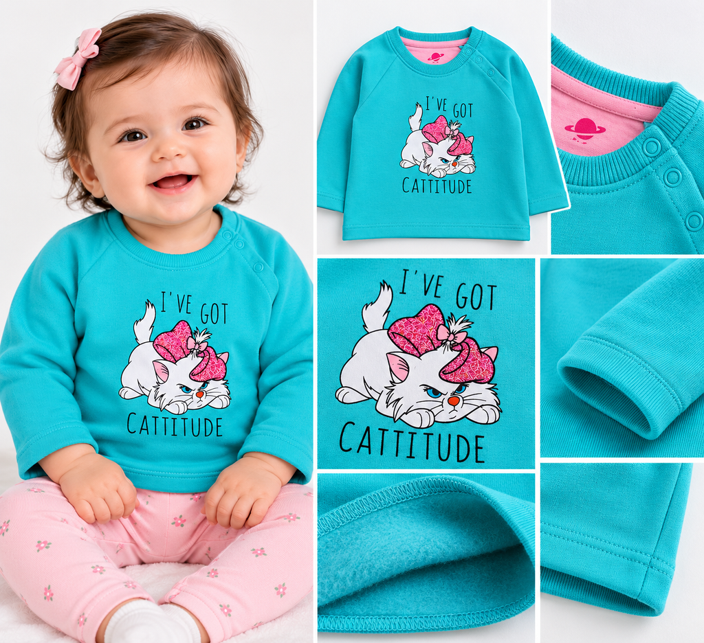I've Got Cattitude Fleece T-Shirt