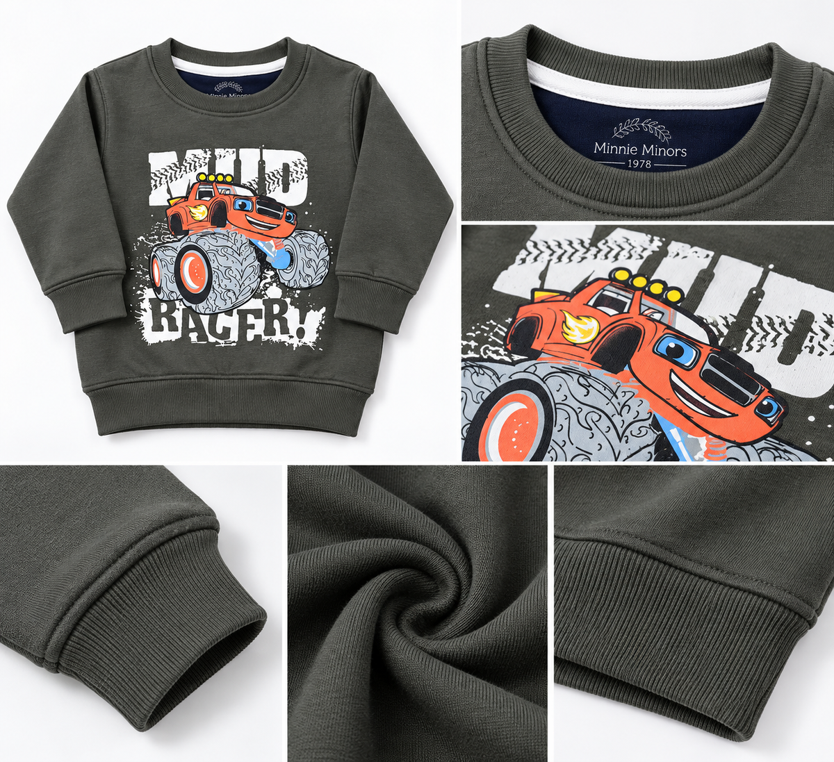 Mud Racer Sweat- DK Grey